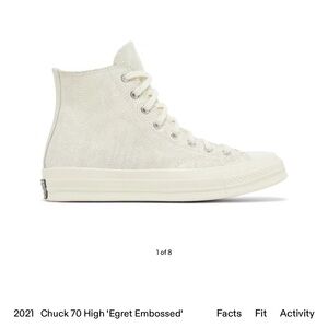 Converse Chuck 70 High Egret Embossed